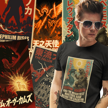 Kaiju Series Christian Graphic Tees – Epic Faith Meets Monster-Sized Style - Ctrl Alt Believe